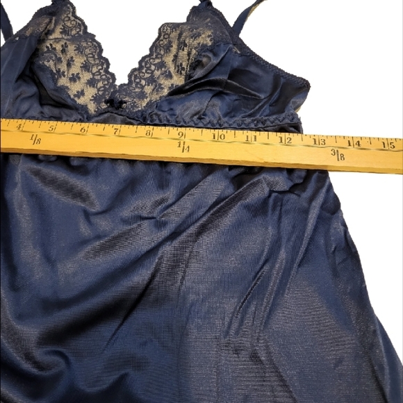 Sears Blue Lace Trim Slip Size Medium - Picture 8 of 9